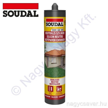 Neutrális szilikon fehér 280ml SOUDAL  