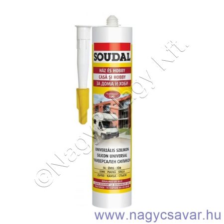 Univerzális szilikon fekete ecetsavas 280ml SOUDAL