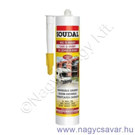 Univerzális szilikon fekete 280ml SOUDAL