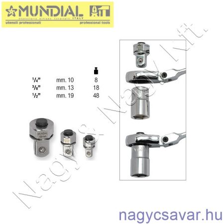 Crowa adapter 10mm 1/4" MUNDIAL