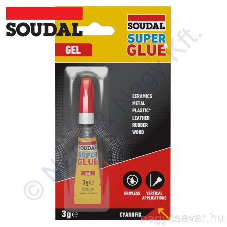 Cyanogel Super Glue Gel 3g. SOUDAL