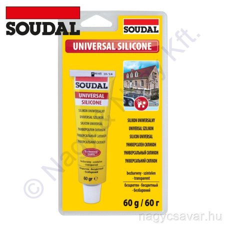 Univerzális szilikon transzparens 60g Soudal 