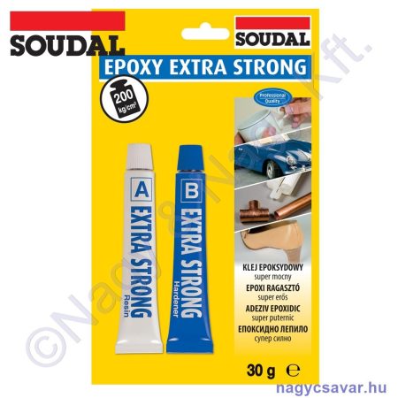 Epoxy Extra Strong ragasztó 2x15g SOUDAL
