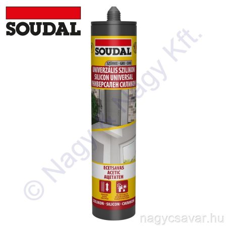 Univerzális szilikon transzparens ecetsavas 280ml  Soudal