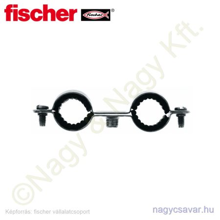 Gumibetétes DUPLA csőbilincs CDI 18mm M7 50/cs FISCHER