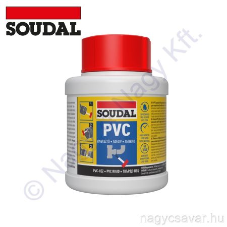 PVC cső ragasztó ecsettel 42A 250ml SOUDAL