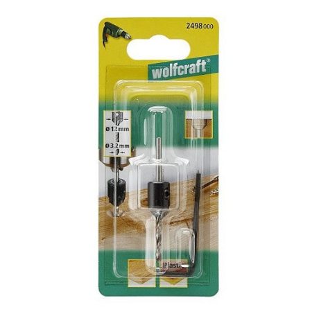 Előfúró süllyesztővel O3.2-12mm 45° WolfCraft