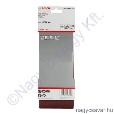 100x560mm csiszolószalag P100 3db/cs BOSCH