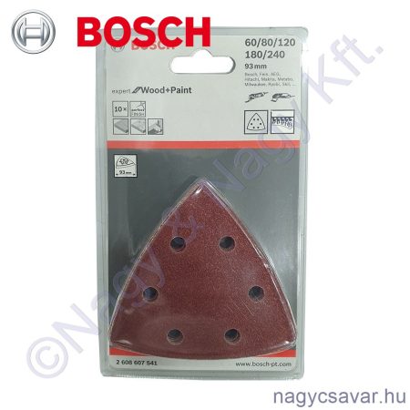 10r. csisz.lap klt. fához 93mm P60 P80 P BOSCH (kifutó termék)