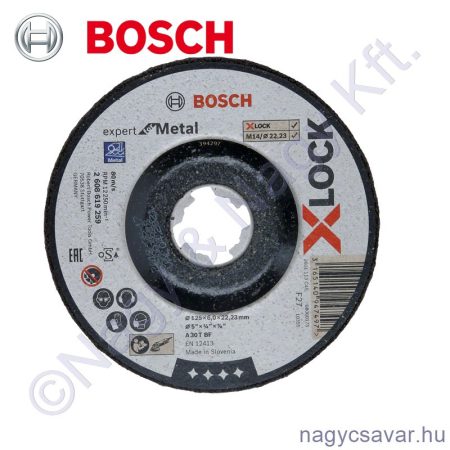 X-LOCK 125x6,0 METÁL tisztítókorong BOSCH