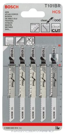 T 101 BR szúrófűrész lap visszafelé fogazott 5db/cs BOSCH