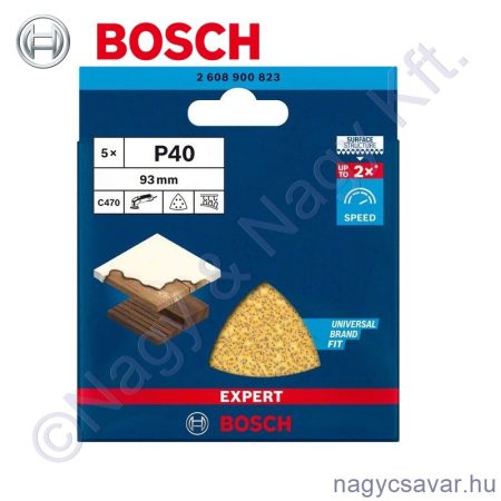 Deltacsiszoló papír 93mm, G40 5db/cs BOSCH