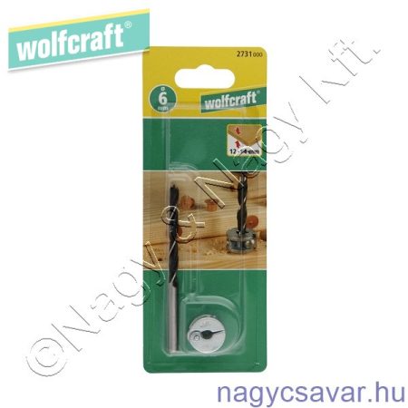 Tiplizőfúró mélységstoppal O6mm Wolfcraft