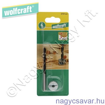 Tiplizőfúró mélységstoppal Ø6mm Wolfcraft