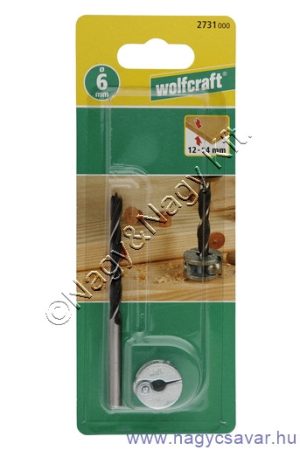 Tiplizőfúró mélységstoppal O8mm WolfCraft