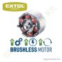 Akkus fúrócsavarozó szénkefementes motor 20V Li-Ion 2x2,0Ah + töltő + koffer EXTOL Craft