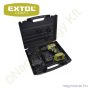 Akkus fúrócsavarozó szénkefementes motor 20V Li-Ion 2x2,0Ah + töltő + koffer EXTOL Craft