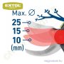 Akkus metszőolló szénkefementes motor 20V Li-Ion 1x2,0Ah + töltő EXTOL Craft