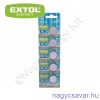 Gombelem CR2025 3V Lítium, hosszú élettartam 5/cs EXTOL Energy Gombelem CR2025 3V Lítium, hosszú élettartam 5/cs EXTOL Energy