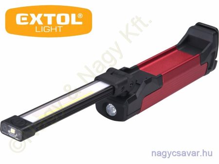 LED munkalámpa, USB tölthető; 400 Lm, Li-ion akku EXTOL Light