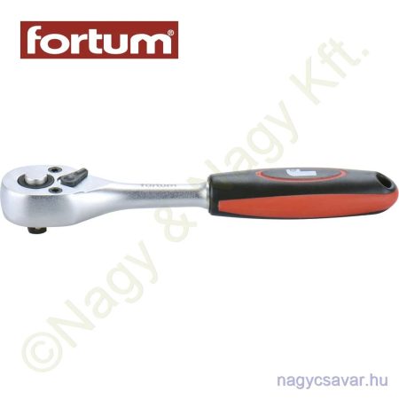 Racsnis hajtókar 48 fog, industrial, 1/4", 145mm FORTUM