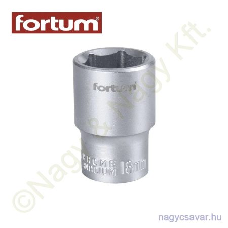 Dugókulcs 1/2" 18mm Fortum