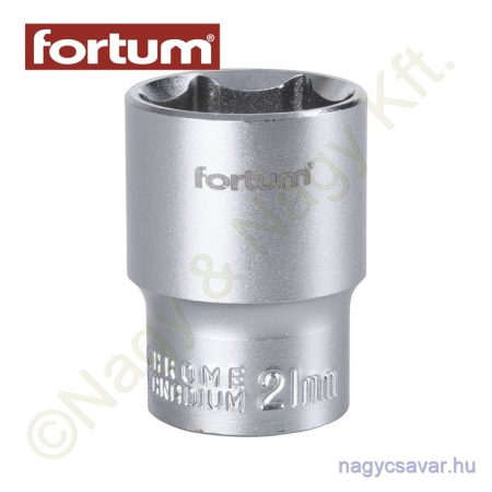 Dugókulcs 1/2" 21mm Fortum