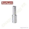 Dugókulcs 1/2" hosszított 10mm 61CrV5 mattkróm FORTUM Dugókulcs 1/2" hosszított 10mm 61CrV5 mattkróm FORTUM