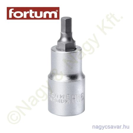 Dugókulcs 1/2" imbusz 6mm 55mm FORTUM