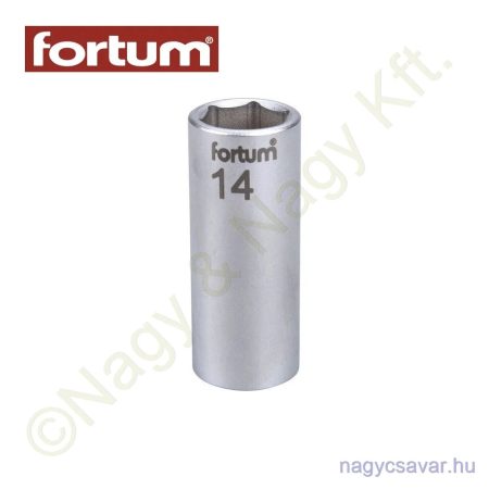Dugókulcs 1/4" 14mm 50mm FORTUM