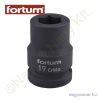 Gépi dugókulcs 3/4" 19mm l=52mm feketített 60CrMoV18 FORTUM