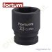   Gépi dugókulcs 3/4" 33mm l=57mm feketített 60CrMoV18 FORTUM