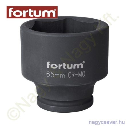 Gépi dugókulcs 3/4" 65mm l=80mm feketített 60CrMoV18 FORTUM