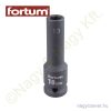 Gépi dugókulcs 1/2" 10mm l=78mm feketített CrMo FORTUM
