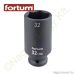   Gépi dugókulcs 1/2" 32mm l=78mm feketített CrMo FORTUM