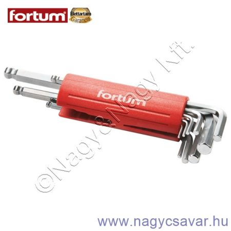 Imbuszkulcs klt.9r. 1,5-10mm FORTUM