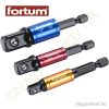 Dugókulcs adapter készlet 3r. 1/4" -> 1/4" - 3/8" - 1/2" FORTUM