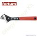   Állítható villáskulcs, gumírozott markolat, 300mm/12" FORTUM