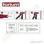 Fém gipszkartondübel behúzó FORTUM