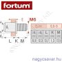 M6x12 szegecscsavar 25db/cs FORTUM