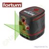 Lézeres önbeálló vízszintező, ZÖLD, 1H1V, Li-ion 3,7V 1,4Ah 0,3mm/1m, 1/4" FORTUM