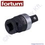 Csuklós adapter ütvecsavarozóhoz 1/2"-1/2" FORTUM