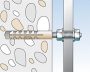 M 12 S nylon dübel M12 metrikus csavarhoz (10/cs) FISCHER