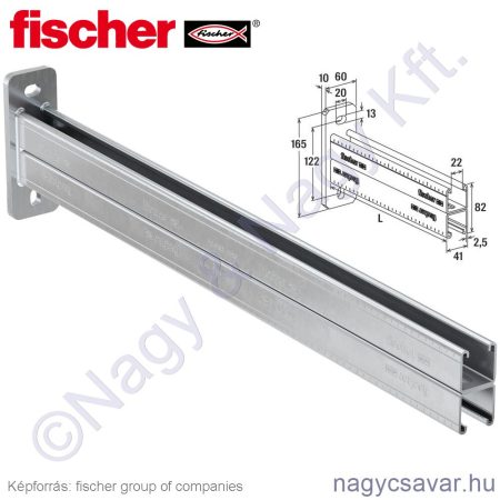 FCA41D-1000 dupla konzol Fischer