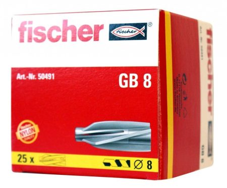 GB 8 gázbeton dübel csavarO 5mm 25/cs Fischer