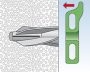 GB 8 gázbeton dübel csavarO 5mm 25/cs Fischer