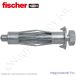   HM 8x54 SS üreges fém rögzítődübel hlf.csavarral 50/cs Fischer