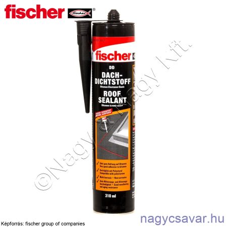 DD tető tömítőanyag fekete 310ml Fischer