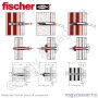 DuoSeal 6x38 S A2 vízzáró nylon dübel + A2 csavar (50/cs) FISCHER