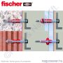 DuoSeal 8x48 S A2 K vízzáró nylon dübel + A2 csavar (2+2db) FISCHER